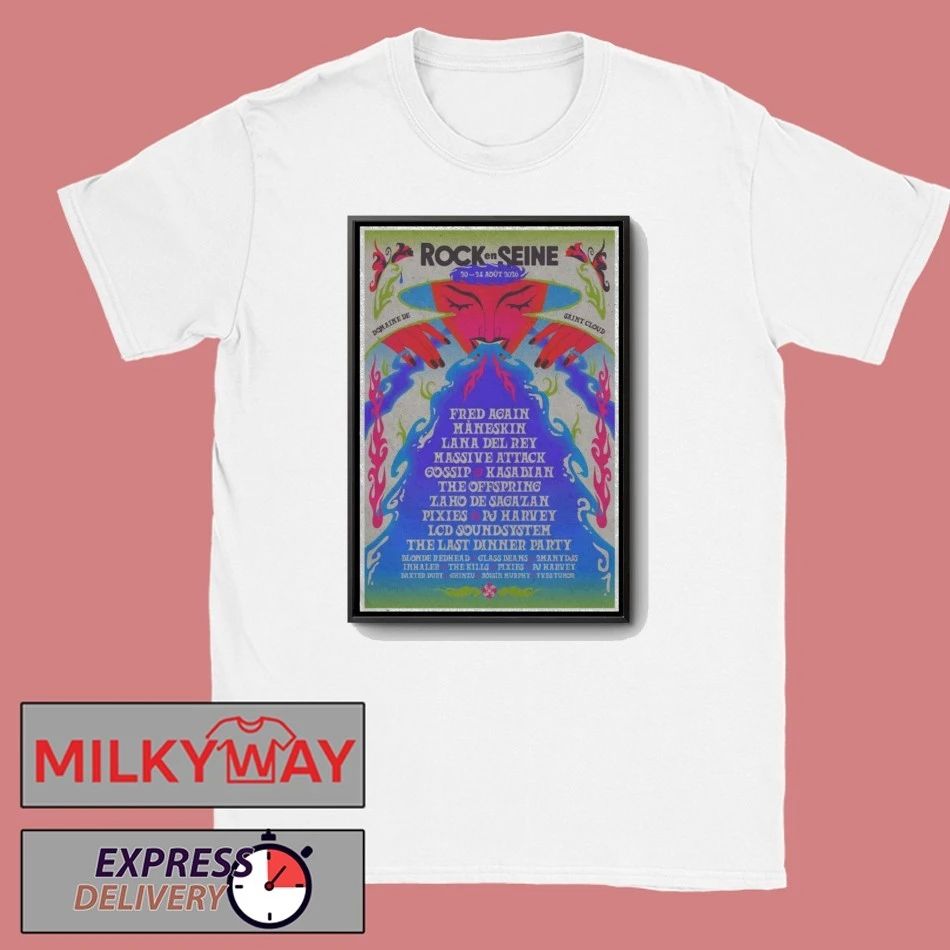 TOUR 2026 Rock En Seine Domaine Saint Cloud Poster LIMITED shirt