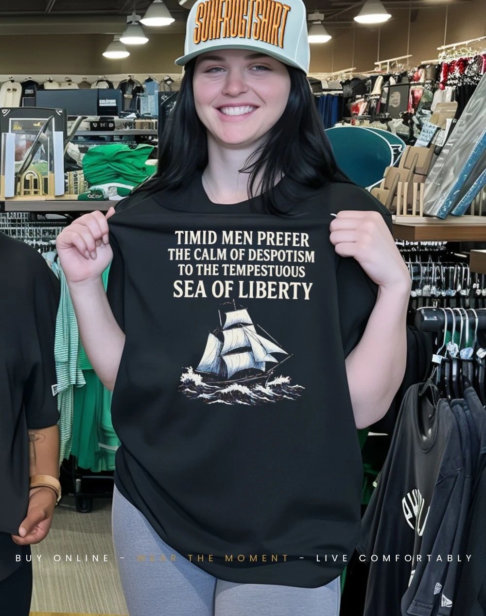 Timid men prefer the calm of despotism the tempestuous sea of liberty shirt