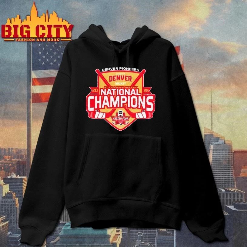 Denver Pioneers 2026 NCAA Men’s Hockey National Champions Frozen Four Shirt