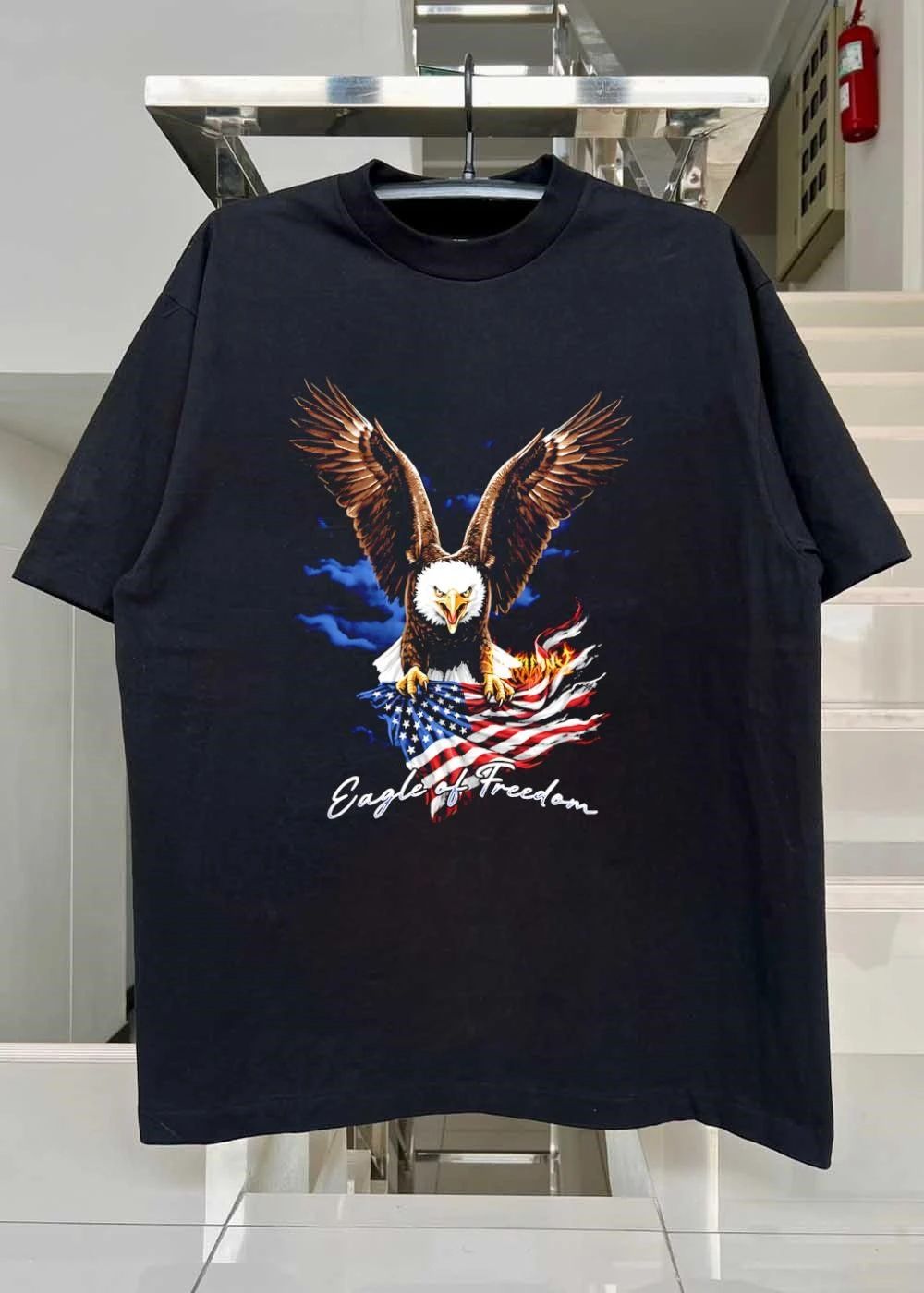 Eagle of Freedom American flag eagle shirt