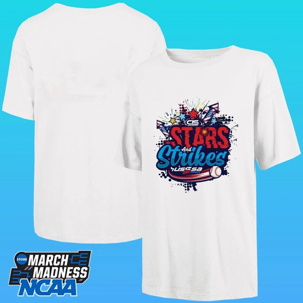 Stars And Strikes Baseball Tournament Shirt
