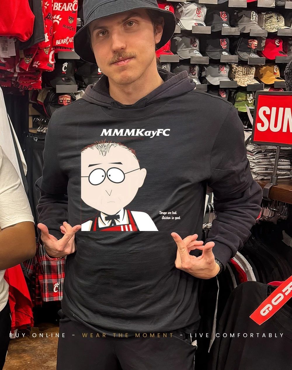 South Park KFC mmmkayFC drugs are bad chicken is good shirt