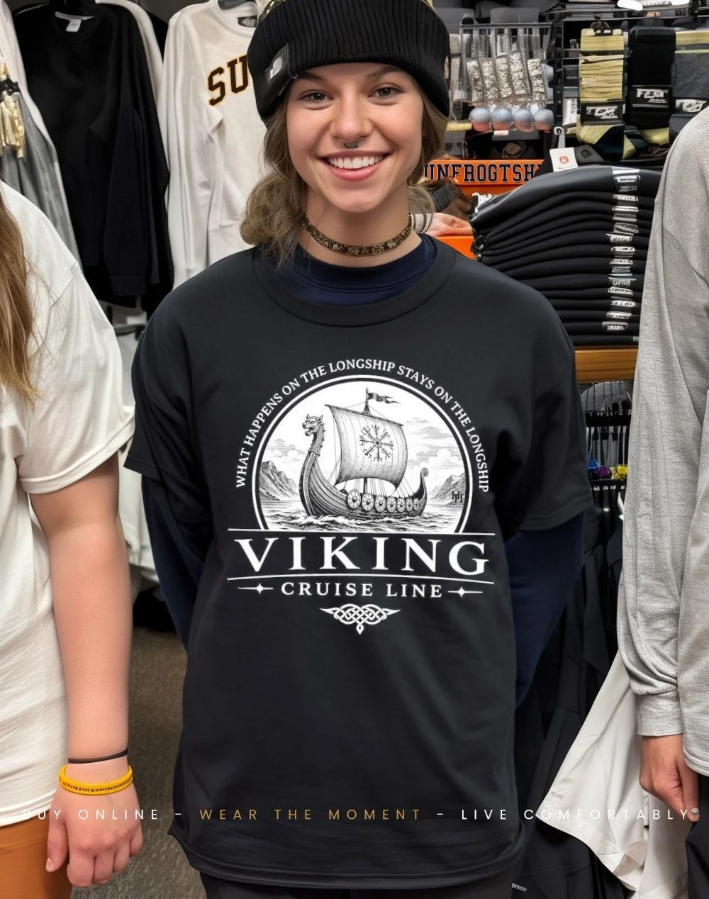 Viking Cruise Line what happens on the longship stays on the longship shirt