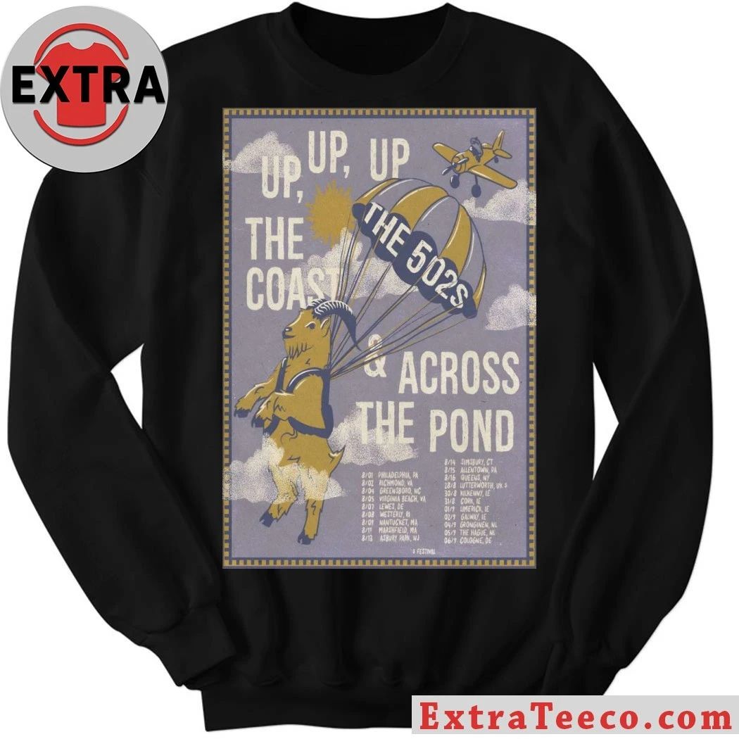 Poster The 502s Up, Up Up The Coast 2026 Tour Shirt