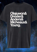 Basketball Legends Olajuwon Drexler Anders Micheaux Young Team Shirt