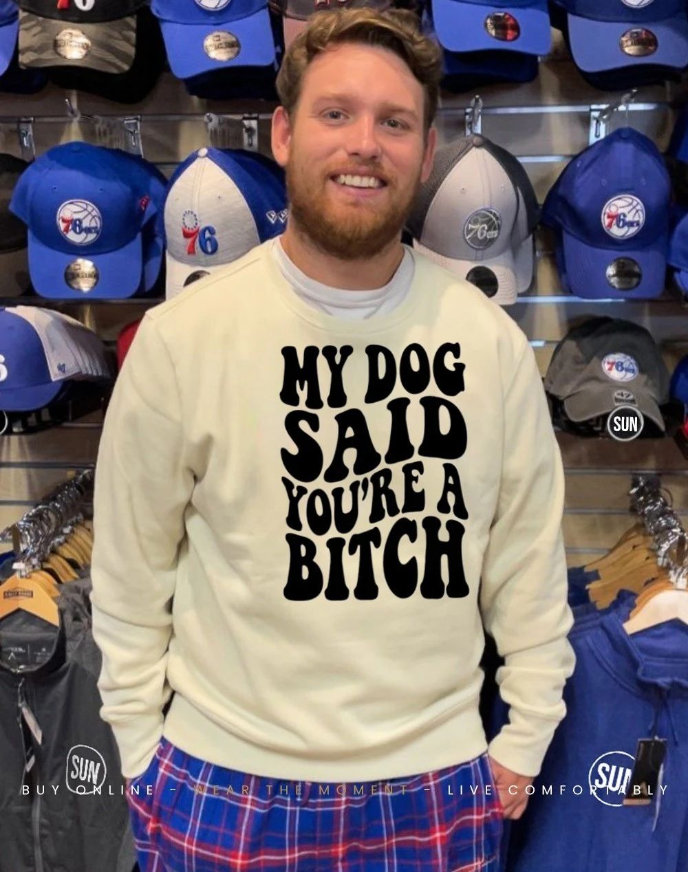 My dog said you’re a bitch vintage script shirt