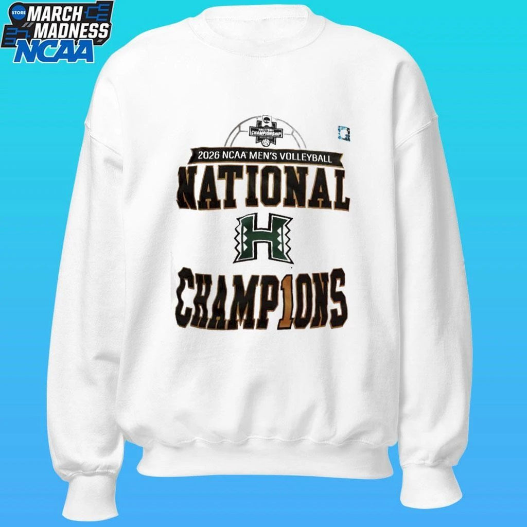 Hawaii Rainbow Warriors 2026 Ncaa Men’s Volleyball National Champions Locker Room Shirt