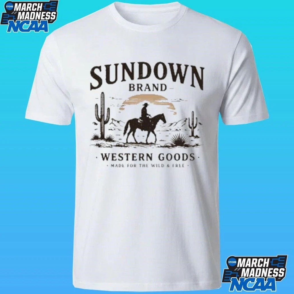 Sundown Brand Western Goods Made Fun The Wild Shirt