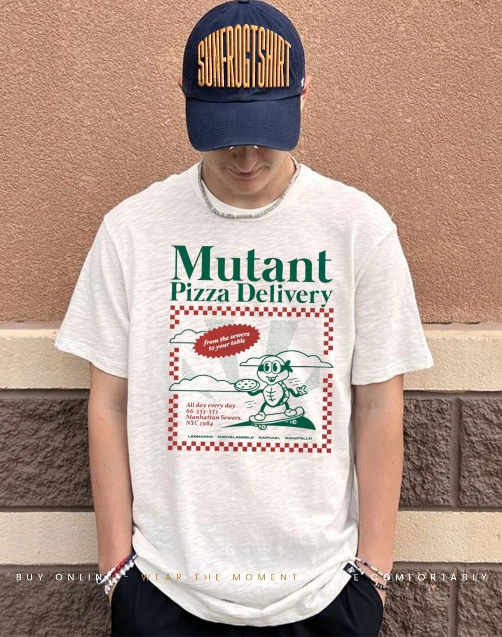 Mutant Pizza Delivery from the sewers to your table shirt