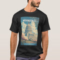Washington DC Capitol Travel Art Vintage