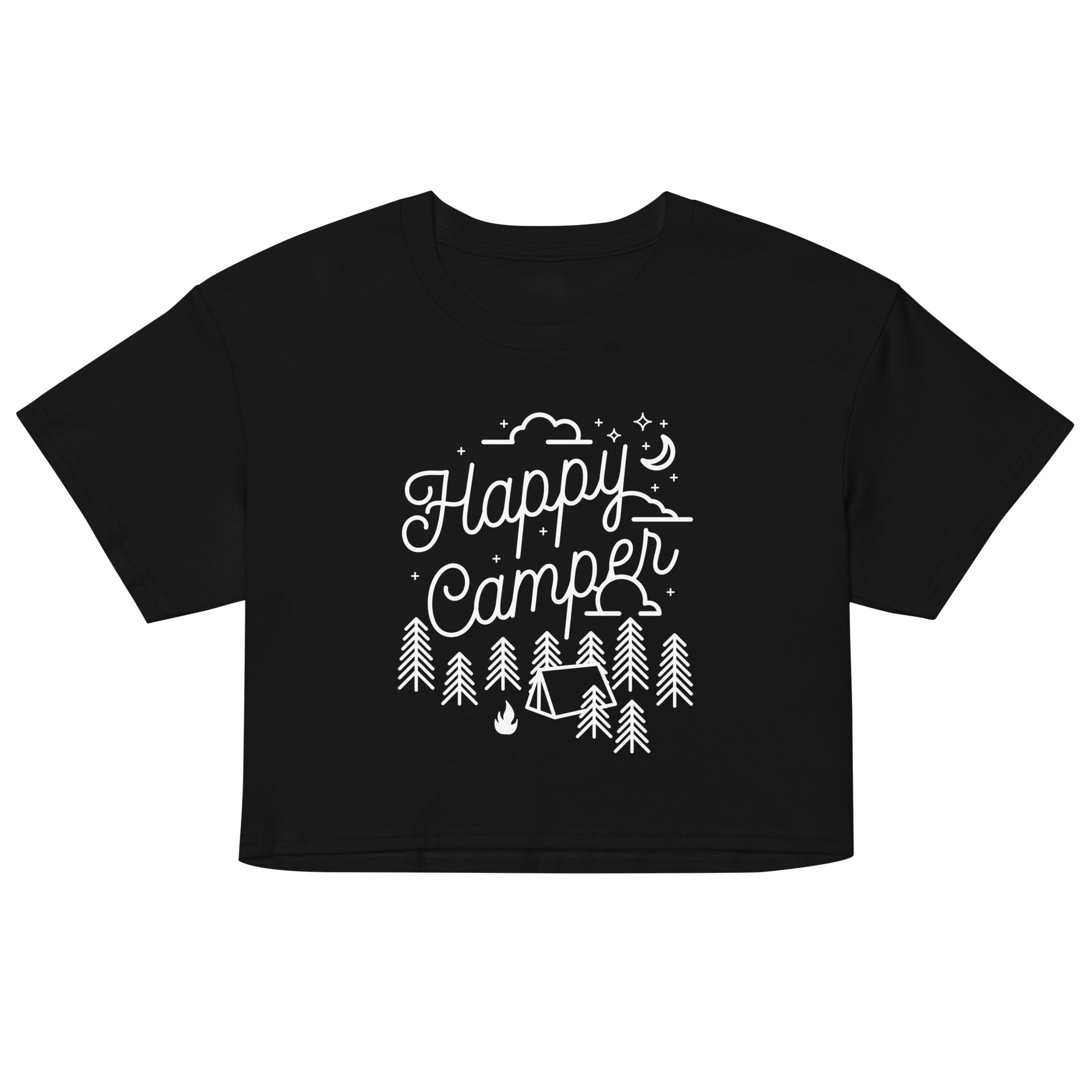 Happy Camper Women's Crop Tee