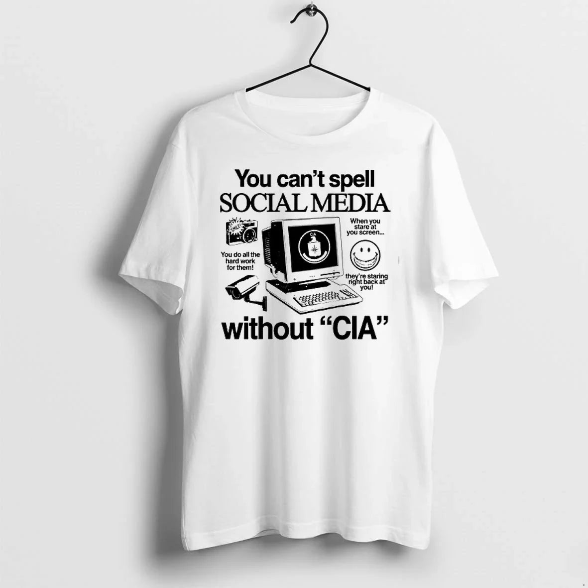 You Cant Spell Social Media Without Cia 0 Tshirts Sweater Unisex , , , Long Sleeve Tee
